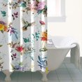 thumbnail image 4 of Pioneer Flower Floral Print Pattern Shower Curtain 36"x72" ,Bathroom Decorative Shower Curtains Set with 12 Hooks,Modern Waterproof Washable Shower Curtain, 4 of 6