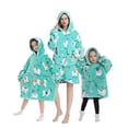 thumbnail image 1 of Wearable Blanket Hoodie for Adults Sherpa All Patterns Oversized Sweatshirt Blanket with Pockets, 1 of 6