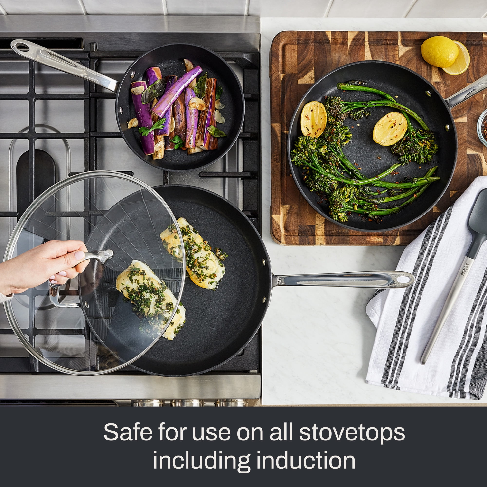 All-Clad HA1 Expert Nonstick Cookware Set, 5 Piece