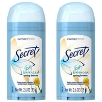 ( 2 Pack) Secret Anti-Perspirant Deodorant Invisible Solid Spring Breeze 2.60 oz