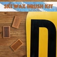 thumbnail image 7 of Ski and Snowboard Wax Brush Kit Includes Nylon/Brass/Horsehair Brush(3Pcs), 7 of 7