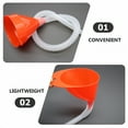 thumbnail image 3 of ZEPARO 3 Sets Automotive Fluid Transfer Funnel Long Flexible with Hose, No-Spill Reusable for Oil & Liquids, Fits Cars, RVs, Motorcycles, 3 of 7