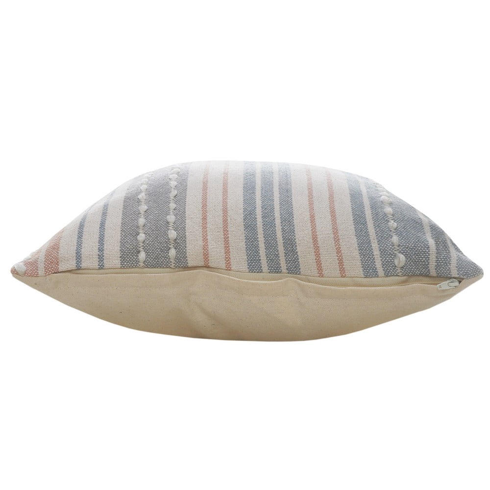 Ox Bay 20" x 20" Hand-Woven Gray/ White Stripe Resistant Polyester Pillow Cover