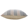 thumbnail image 6 of Ox Bay 20" x 20" Hand-Woven Gray/ White Stripe Resistant Polyester Pillow Cover, 6 of 9