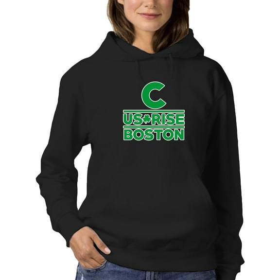 C Us Rise, Boston Hoodie Women -GoatDeals Designs, Female 3X-Large