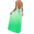 thumbnail image 4 of GHIIYER Robes Maxi pour Dames Femmes Robe Aguichant Dos Nu Imprimée Coupe Ample Sans Manches Longue Légère Confortable à Porter, 4 of 7