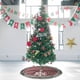 thumbnail image 5 of Decoraciones navideñas copo de nieve a cuadros lana artificial envuelto falda de árbol media de árbol delantal decorativo para árbol, 5 of 5