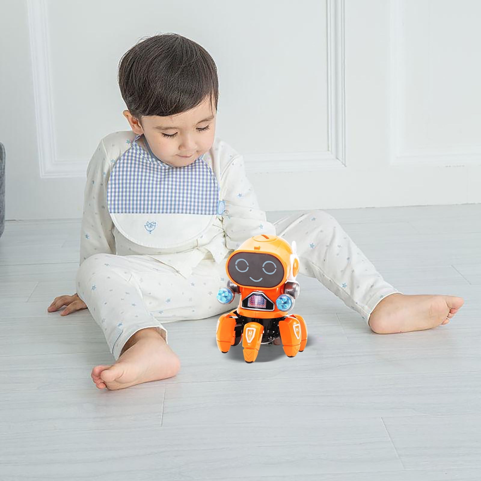 Xubinwww Six Robot Children's Intelligent Singing And Dancing Robot Boy And Girl Toys Alphabet Activity Hide And Seek Beehive Extra Large for Kids Hand Games for Boys Games for 2-4 Years Bottle