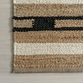 thumbnail image 2 of Rugs USA Raleigh Striped Jute Area Rug, 7' 6" x 9' 6", Raleigh Natural, 2 of 7