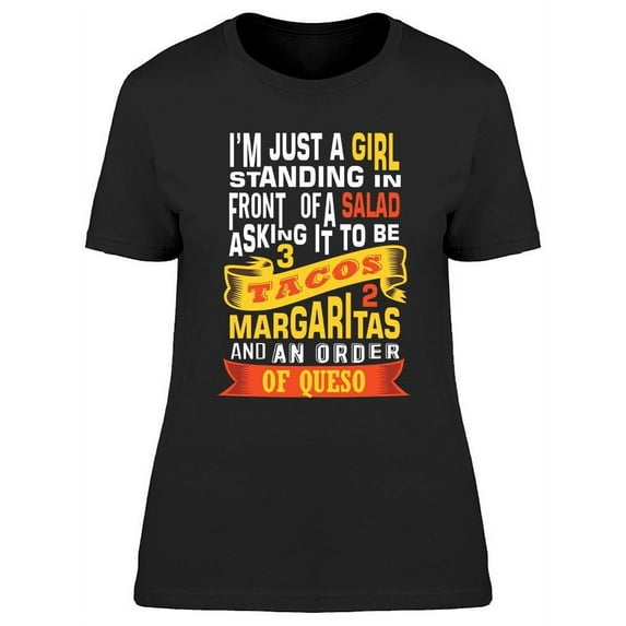 Standing In Front Of A Salad T-Shirt Women -Image by Shutterstock, Female Medium