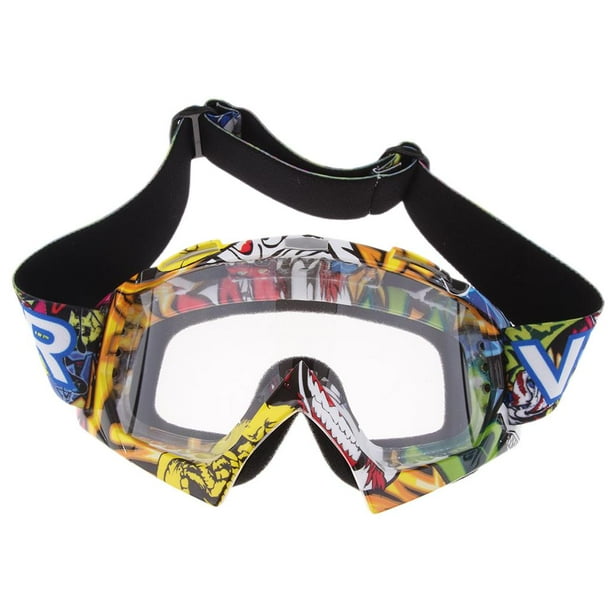 Gafas para exteriores a prueba de viento, para motos de nieve, snowboard, esquí y nieve, ajustables. Claro
