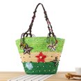 thumbnail image 7 of Yoyauz Women's Grass Woven Beach Bag - Women's Beach Handmade Woven Handbag, Summer Mesh Hollow Shoulder Bag, Suitable for Holidays, 7 of 7