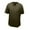 Army Green, variant on Men's Beach Shirts Fashion and Comfortable Cotton Comfy Solid Color Short Sleeve T-Shirt Shirts for Men Gray M