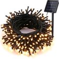 thumbnail image 1 of Solar String Lights, 33 ft 100 LED Outdoor Fairy Christmas Lights, 8 Modes Waterproof Solar Tree Lights for Garden, Patio, Fence, Holiday, Party, Balcony, Xmas Tree, Xmas Decor (Warm White), 1 of 1