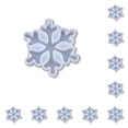 thumbnail image 3 of Bearachild Accesorio de molde de silicona de copo de nieve, accesorios creativos para manualidades, moldes de epoxi de adorno navideño pequeño Tipo 1 10piezas, 3 of 6