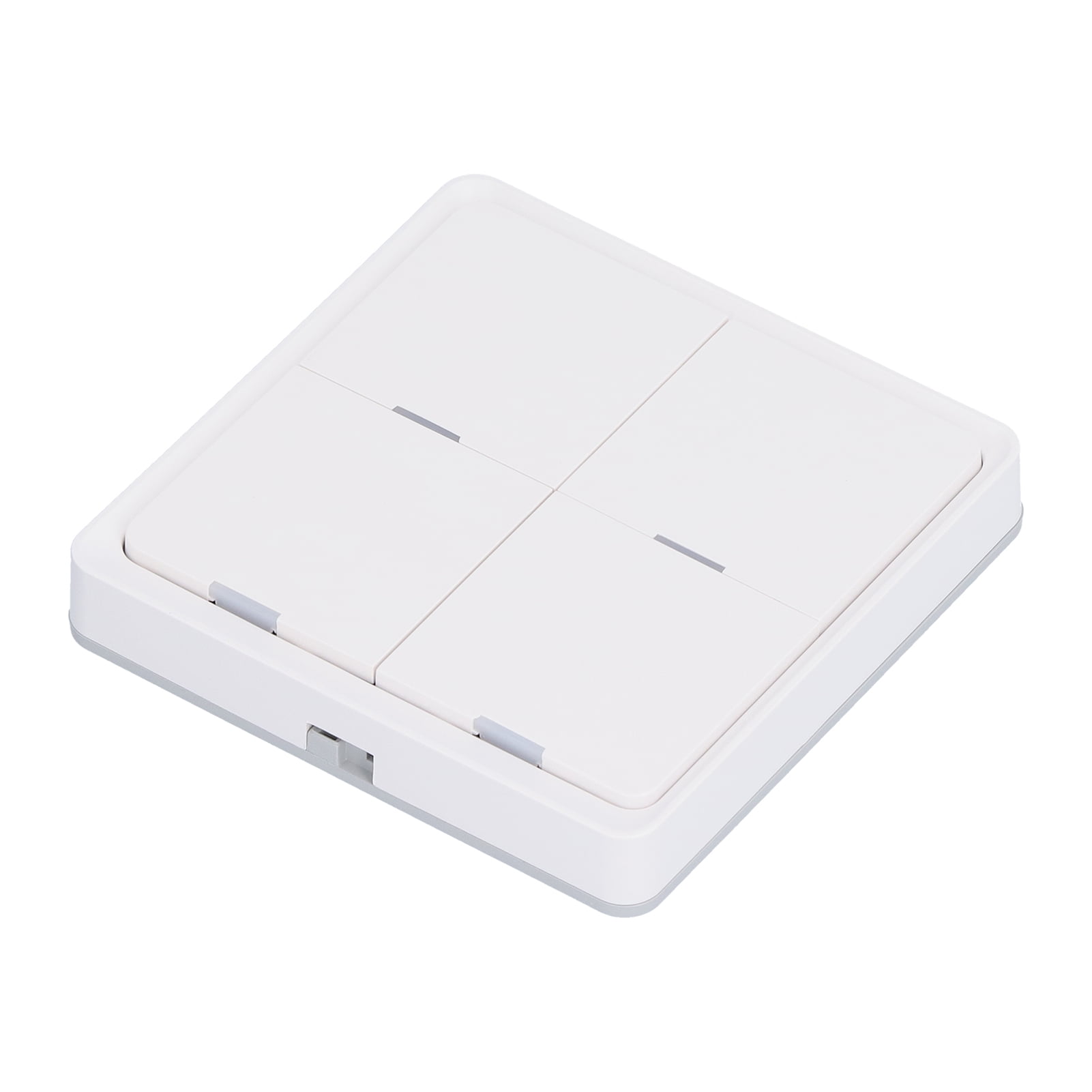 Suodoka 4-Gang Wireless Scene Switch Smart Controller, ZigBee 2.4GHz WiFi, App & Voice Control for Home Automation, White