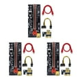 thumbnail image 3 of Maytalsory PCI-E Carte d'Extension 1x vers 6x Module de Carte USB Ordinateur de Mine Portable Adaptateur de Carte Mère Composant Appareil Mineur Fente Rouge+fil Rouge 3Ensemble, 3 of 6