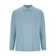 thumbnail image 4 of Blusa y camisa de manga larga con cuello vuelto para hombre, informal, de color liso, con botones, de terciopelo alemán, blusa de manga larga con cuello vuelto, camisa para hombre, tops de poliéster p, 4 of 5
