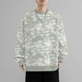 thumbnail image 1 of pstuiky hombres de manga larga, Camiseta de manga larga con botones y estampado vintage para hombre, sin capucha top de hombre s, 1 of 7