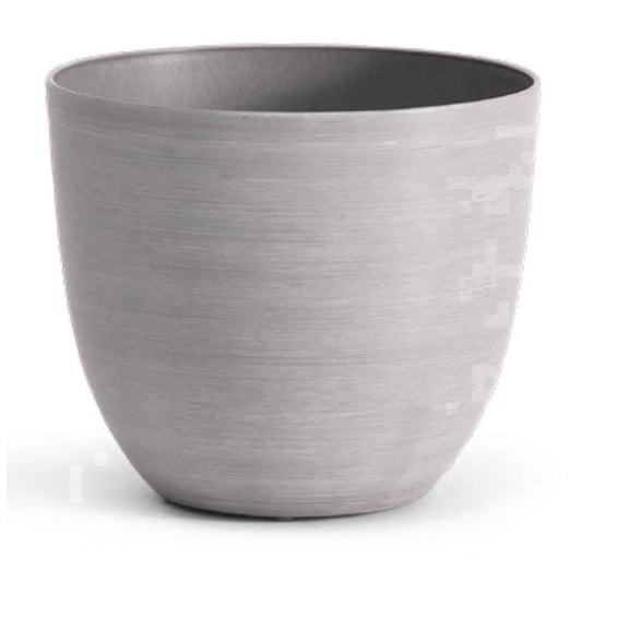 Root & Vessel Bola Round Planters, Brushed Gray, 11"