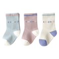 thumbnail image 1 of 3 pares de calcetines para bebé con patrón de números, calcetines infantiles de algodón suave para otoño de 0 a 6 meses, 1 of 5