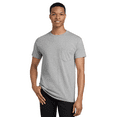 thumbnail image 5 of Gildan Heavy Cotton Pocket T-Shirt, Crewneck Short Sleeve Tee for Men, Workwear Shirts (Sport Grey, XL), 5 of 5