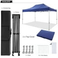 thumbnail image 5 of SANOPY 10x15ft Pop up Canopy, Heavy Duty Outdoor Canopy Tent with Carrying bag, 100% Waterproof, Dark Blue, 5 of 7