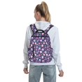 thumbnail image 5 of Yiaed mushroom colorful Skull star Print Lightweight Backpack Travel Backpacks Hiking Daypack for Women Men, 5 of 5