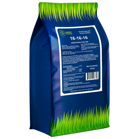 Supply Solutions 16-16-16 Complete Lawn & Garden All Purpose Granular Fertilizer - The Ultimate Plant Food for Lush Greenery & Vibrant Blooms (10 Pounds)