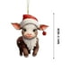 thumbnail image 2 of Decoración Navideña Personalizada, Regalo de Vaca, Adornos Colgantes para Árbol de Navidad, 2 of 4