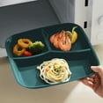 thumbnail image 6 of kkbbma Unbreakable Divided Plates 10 Inch, 3 Compartment Square Reusable Kids Dinner Plate, Microwave And Dishwasher Safe, Perfect For Kids And Adults, 6 of 6