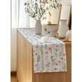 thumbnail image 5 of Table Runner 108 Inches Long for Kitchen Dining, Pink Spring Floral Dresser Scarf Farmhouse, Dining Table Decorations for Wedding/Parties, Flowers Botanical Elegant Wooden 13 x 108 In, 5 of 8