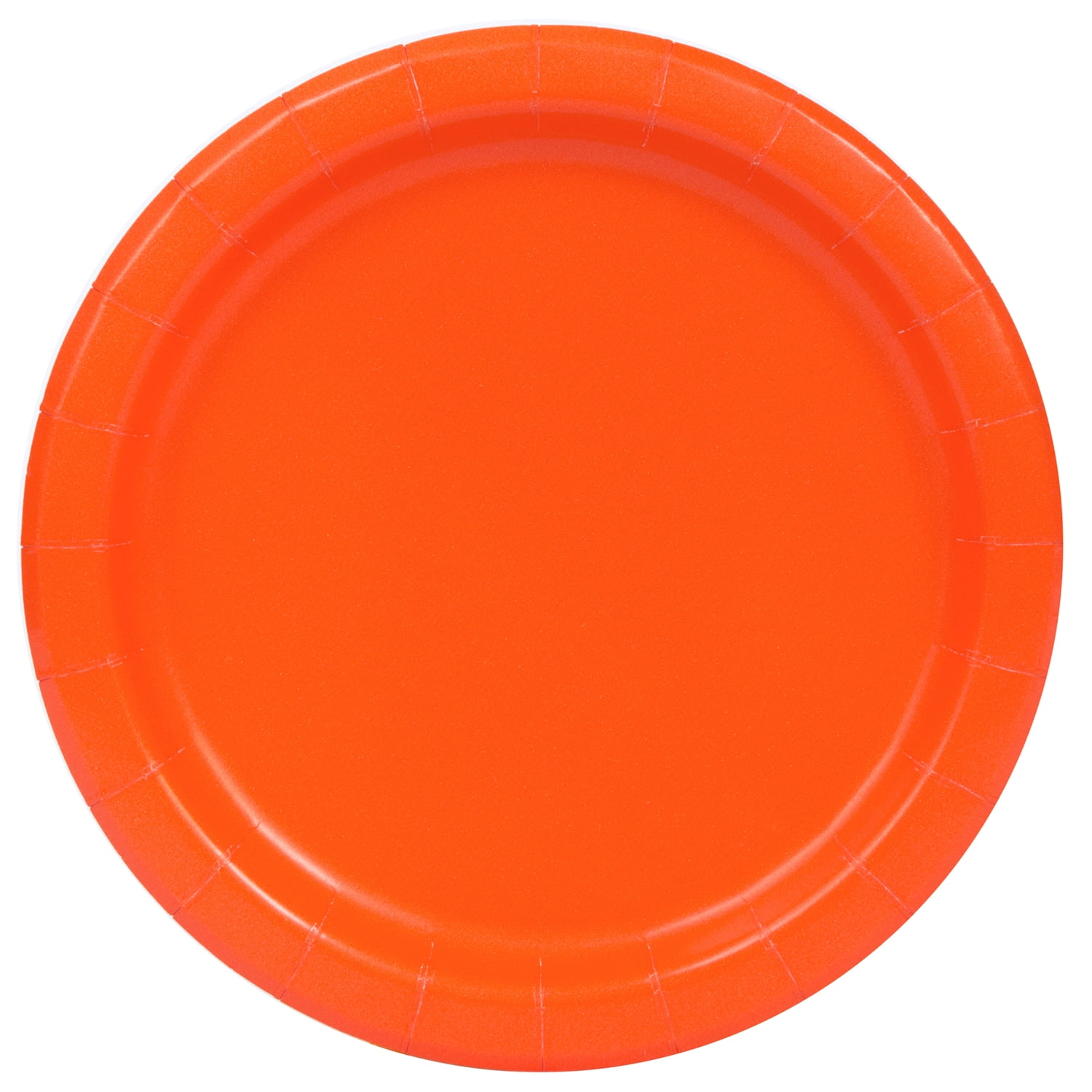 Orange Paper Dinner Plates, 9in, 20ct