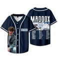 thumbnail image 2 of Maddox Batson I Need A Truck Baseball Jacket Tee Unisex Fashion V-neck Short Sleeve T-Shirts, 2 of 6