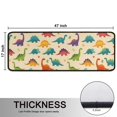 thumbnail image 5 of Kitchen Rugs Sets Of 2,Colorful Dinosaur Assortment Pattern Anti Fatigue Kitchen Mat Rugs Non Slip Washable,Decorative Kitchen Floor Mats for Kitchen,Sink,Laundry,17"x47"+17"x47", 5 of 5