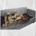 thumbnail image 6 of Spice Soft Flannel Fleece Blanket, Mapping Illustration Formed with Different Kinds of Ingredients on a Wooden Backdrop, Cozy Plush for Indoor and Outdoor Use, 70" x 90", Multicolor, by Ambesonne, 6 of 6
