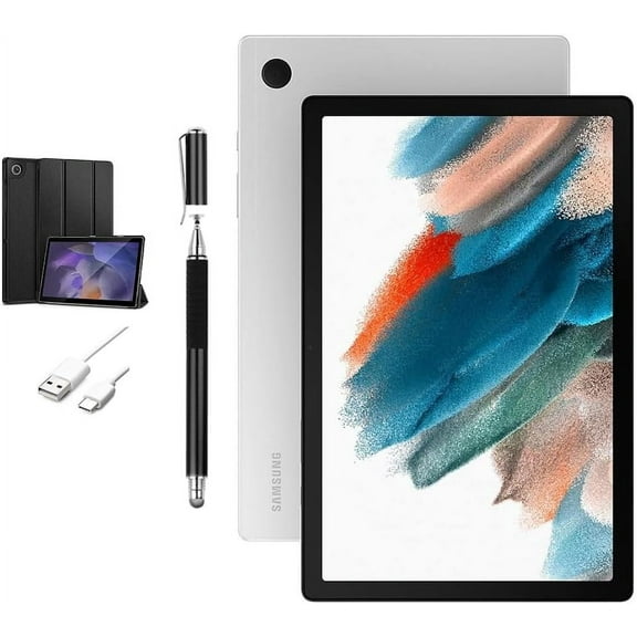 SAMSUNG Galaxy Tab A8 10.5 inch 128GB Storage Wi-Fi Android 11 LCD Touchscreen International Tablet,Silver with Mazepoly Accessories