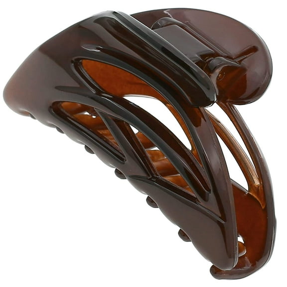 Camila Paris CP3437 French Hair Clip for Women, Small Dolphin Brown, Girls Hair Claw Clips Jaw Fashion Durable and Styling Hair Accessories for Women, Strong Hold No Slip Grip Made in France