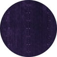 thumbnail image 1 of Ahgly Company Indoor Round Abstract Purple Contemporary Area Rugs, 8' Round, 1 of 4