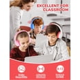 thumbnail image 2 of Auriculares iClever Kids para la escuela K-12, volumen seguro de 85 dBA, 2 of 6