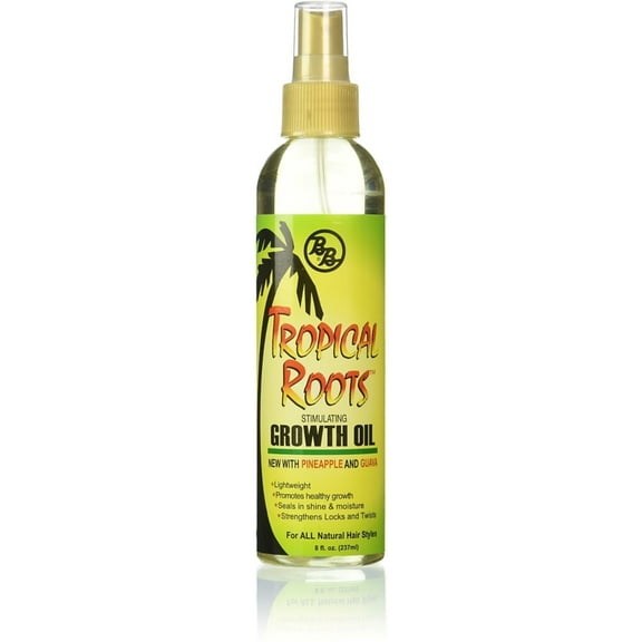 Bronner Brothers Tropical Roots Growth Oil 8 oz (Pack of 4)