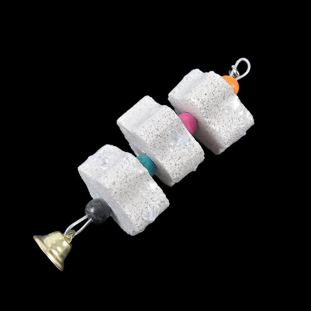 Mineral para loro, suministros para mascotas, jaula para pájaros, juguete para moler piedra en forma de flor, estilo colgante, periquito, juguete, accesorios para loros