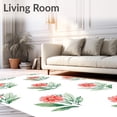 thumbnail image 2 of ODIKA 8'x10' Machine Washable Non-Slip Area Rug, Floral Bloom Burst Anti Slip Enchanting Botanical Motif High Traffic Rug, Pink, 724689, 2 of 7