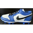 thumbnail image 2 of Nike Jordan 1 Rétro MCS Bas Bleu Noir Blanc Crampons de Baseball Hommes Taille 16 CJ8524-411, 2 of 5