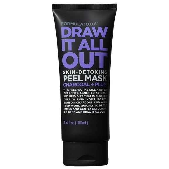 Formula 10.0.6 Draw It All Out - Skin-Detoxing Peel Mask Charcoal   Plum