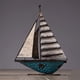 thumbnail image 3 of Maqueta de barco de vela occidental, hecha a mano, juguetes sólidos, manualidades para armar. Los 20X27CM, 3 of 6