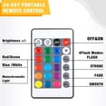 thumbnail image 3 of Mudder 2 Pieces LED Base Display Base Lighted Display Stand,16 Colored USB Light Table Wood Round Crystal Light Art Table Centerpiece with Remote Control, 3 of 5