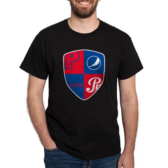 CafePress - Pepsi Varsity Badge 7 Light T Shirt - Men's Classic Cotton T-Shirts