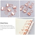 thumbnail image 3 of 15Pcs Convenient Binder Clips Decorative Binder Clips Document Fixing Clips Multi-use Paper Clips, 3 of 9