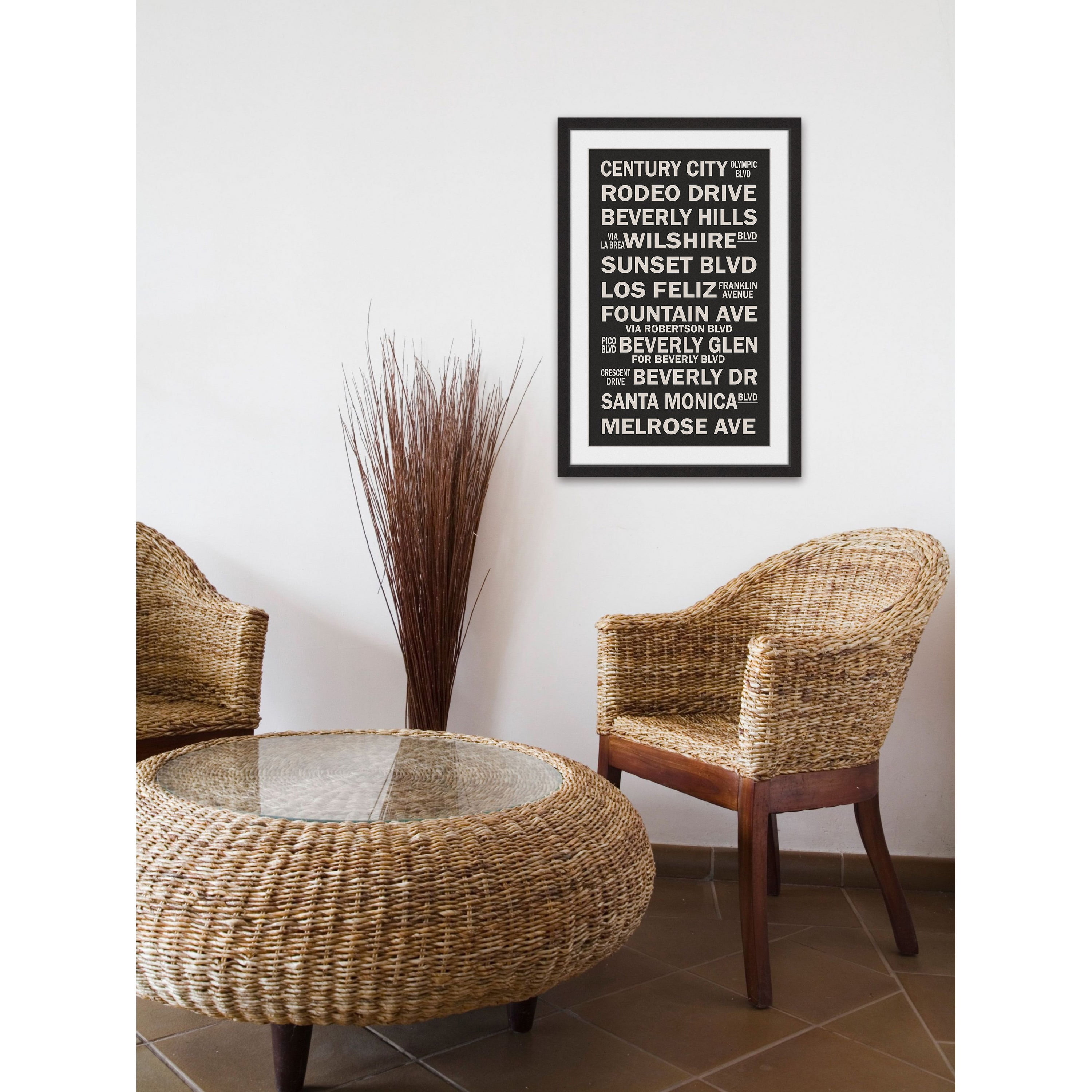 "Famous California" Framed Painting Art Print